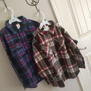SOLD Gymboree Crazy 8 Boys Size S 5-6 Plaid Shirt